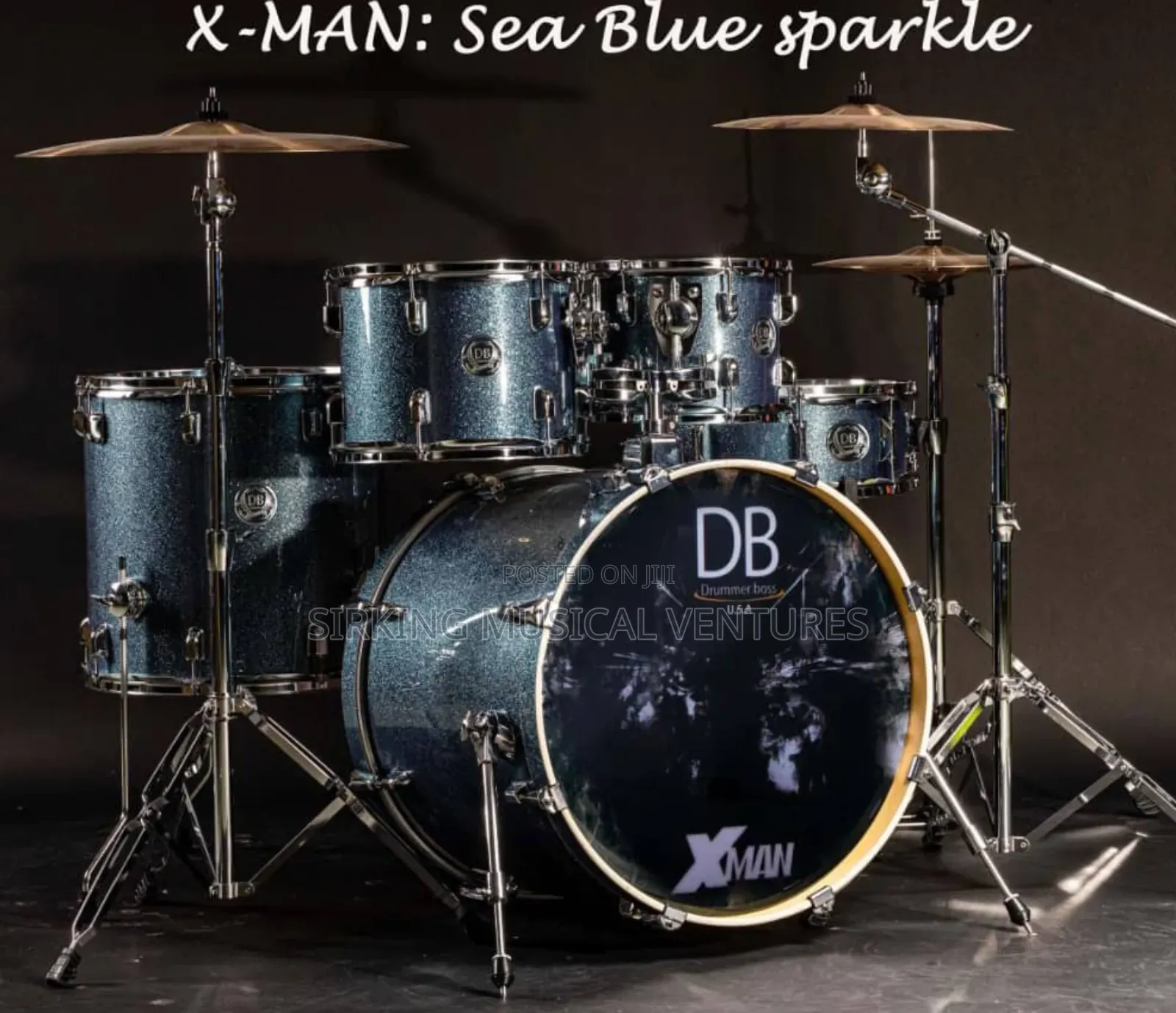 DB X-Man DRUM, High Model DB Professional Drum Set