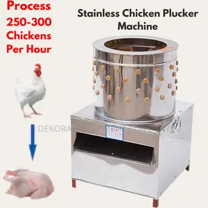 Professional Grade 300 Per Hour Chicken Defeathering Machine