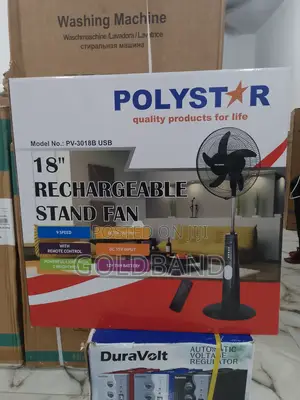 Very Strong Poly Star Rechargeable Fan (18" PV3018B)