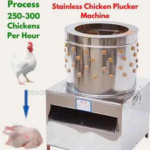 Top-Rated 300/Hour Chicken Defeathering Machine by Farmers
