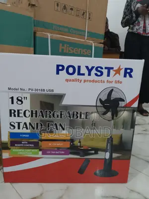 Trending Poly Star Rechargeable Fan (18inches PV3018B)