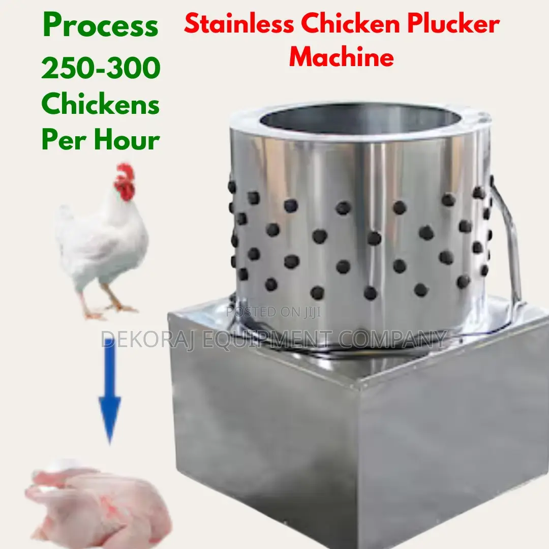 Energy-efficient 300/Hour Chicken Defeathering Machine