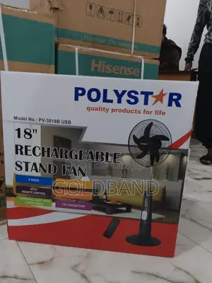 A Quality Graded Rechargeable Fan (POLY STAR 18" PV3018B)