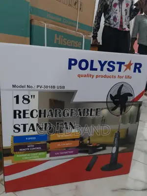 An Excellent Rechargeable Stand Fan (POLYSTAR 18" PV3018B)