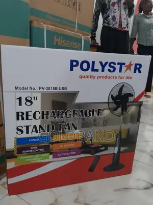 Modern Poly Star 18" (PV3018B) Rechargeable Fan