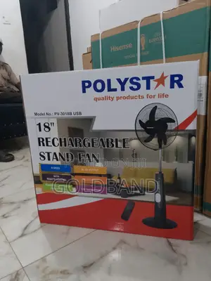 One-of-a-Kind Rechargeable Stand Fan (POLYSTAR 18" PV3018B)