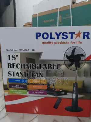 Most Affordable Poly Star Rechargeable Fan (18" PV3018B)