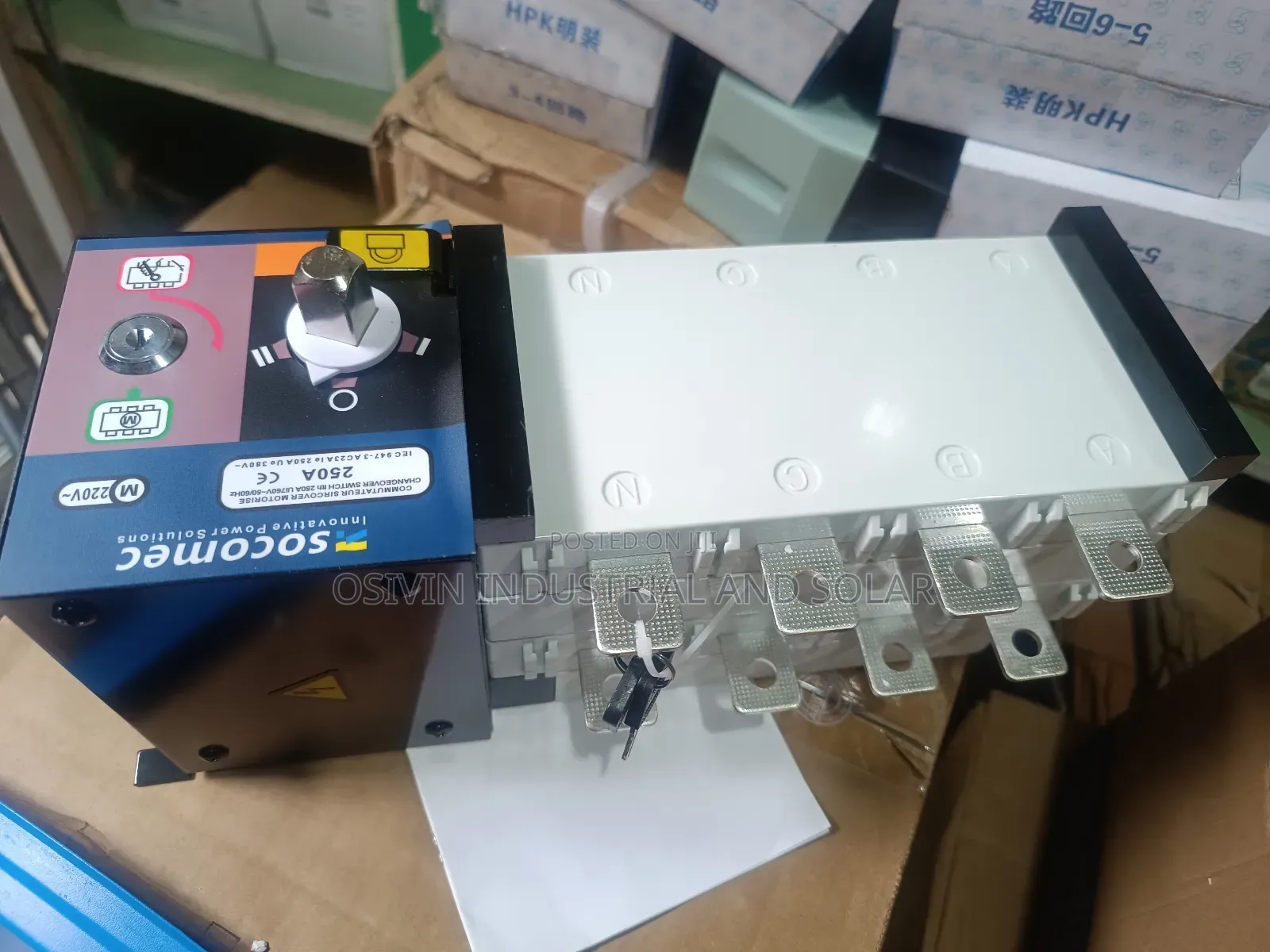 250a Automatic Change Over Switch 3phase