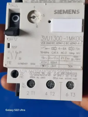 Siemens 3vu1300-1mk0q Circuit Breaker Motor Protection 4-6 A