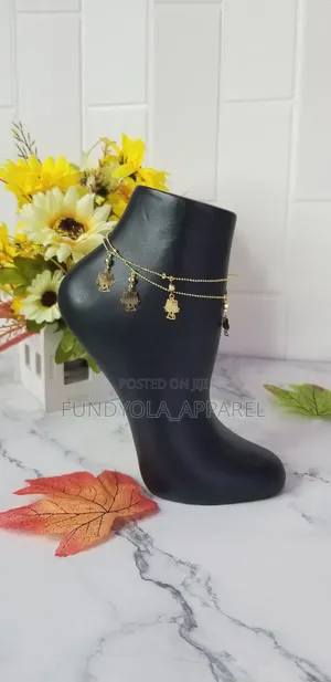 Gold Steel Leg Chain