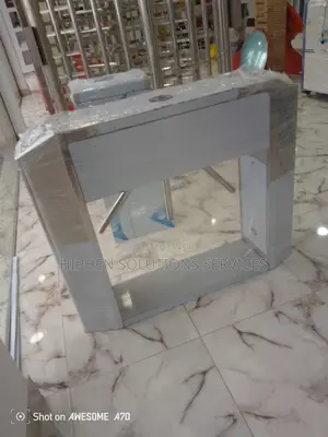 Silver Waist High Tripod Turnstiles, Stainless Steel