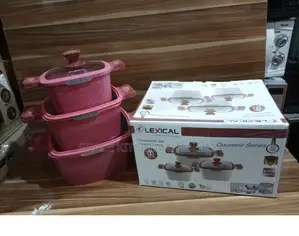 Lexical Casserole Set of 6 Pieces Granite Cookware