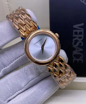 Original Versace Swiss Made Gold Chain Watch Is Available