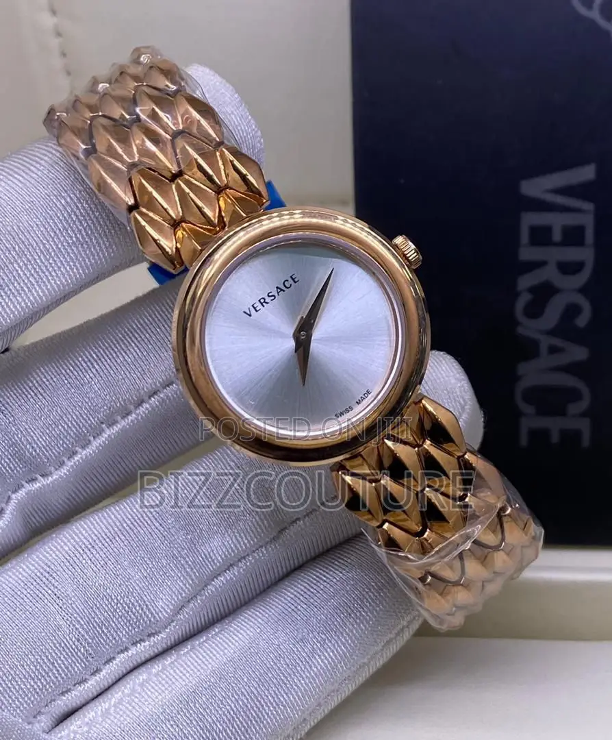 Original Versace Swiss Made Gold Chain Watch Is Available