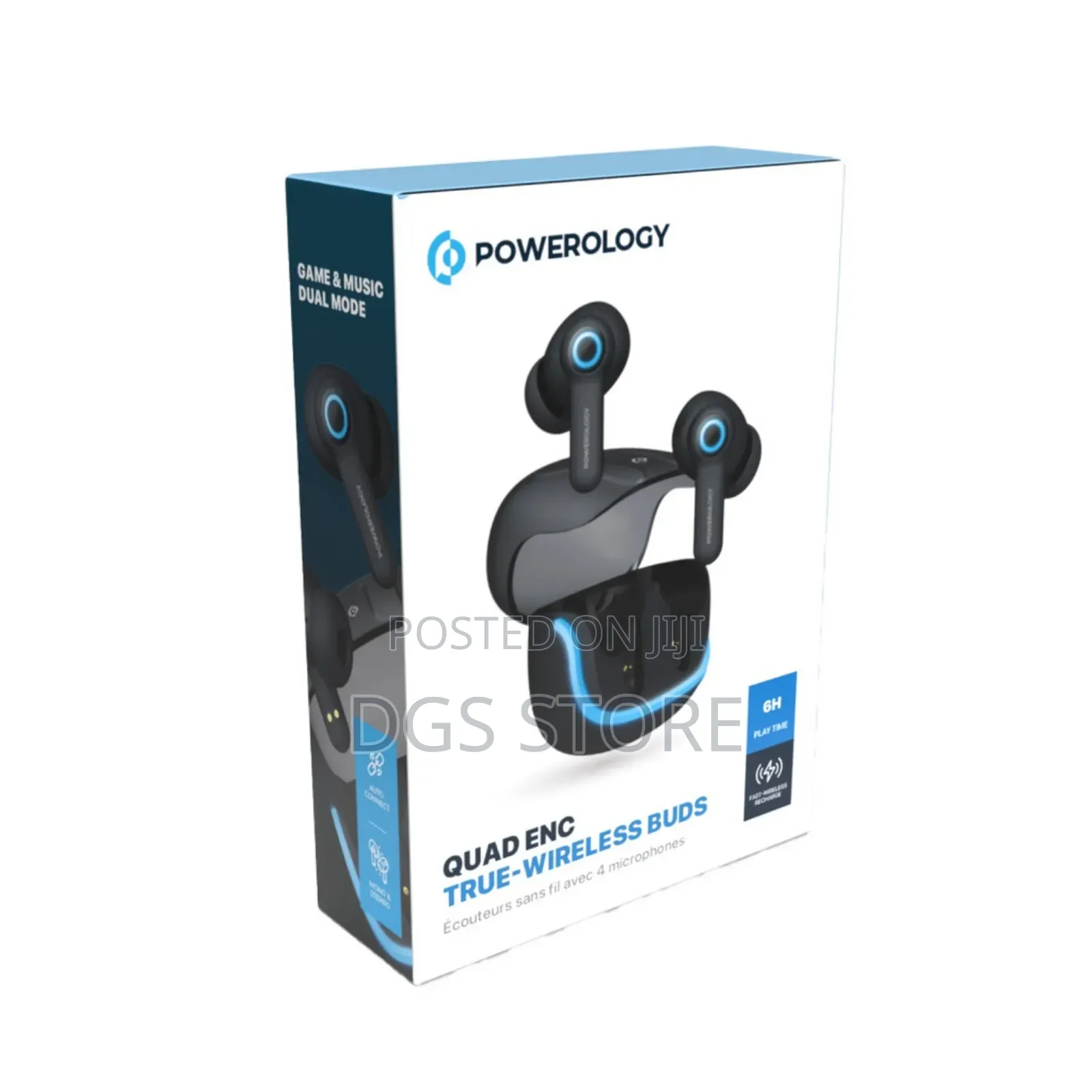 Powerology Quad ENC TWS Bluetooth Earbuds