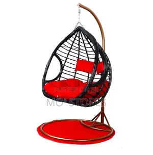 Swing Chair With Cushion and Rug
