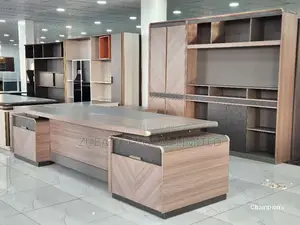 Executive Office Director Table Bookshelf Finger Print Lock