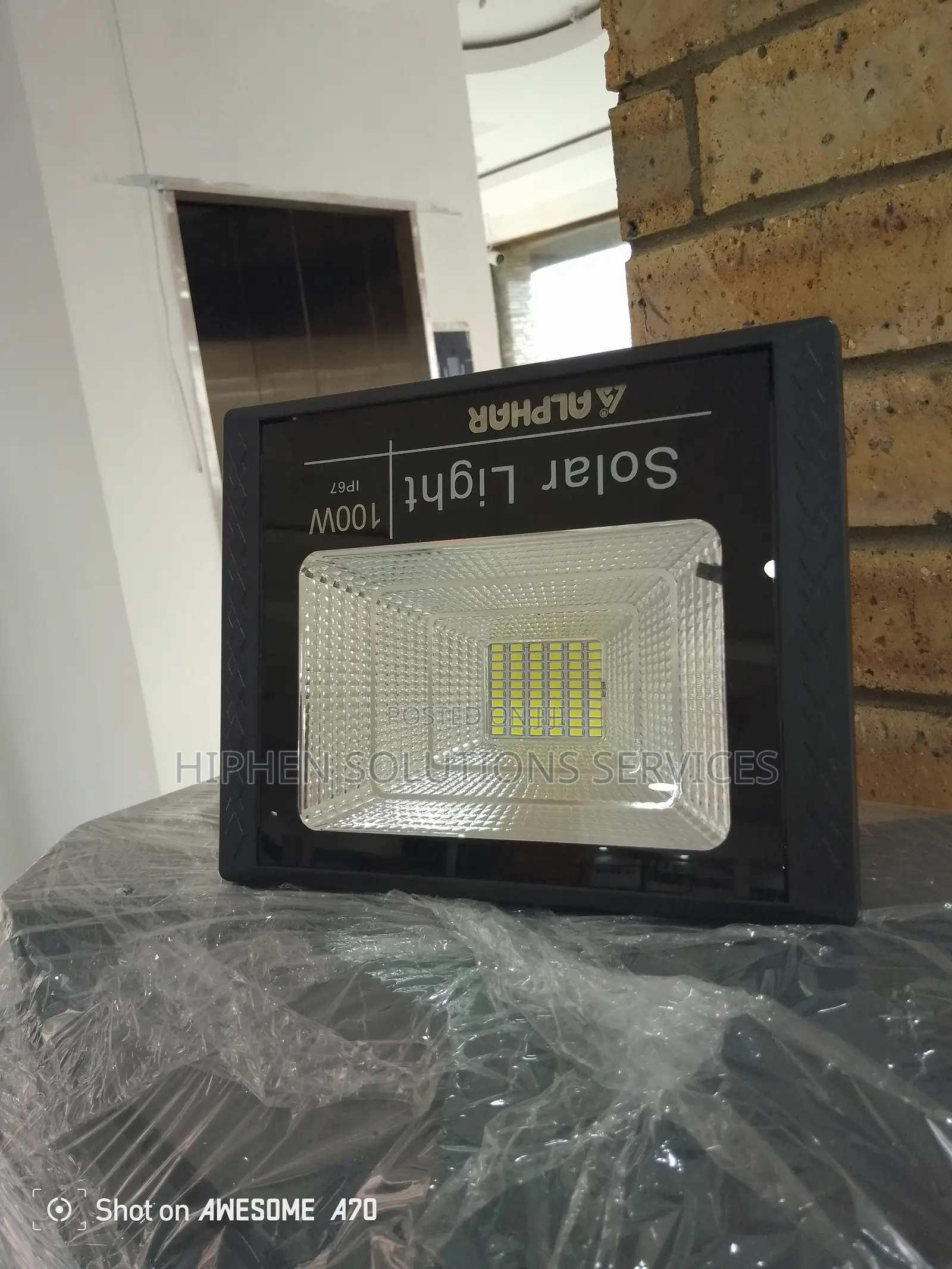 100W Outdoor Security Light Solar Flood Light