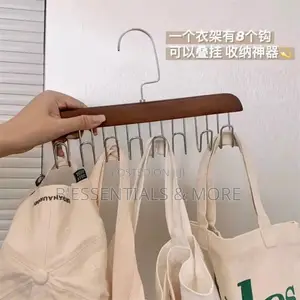 8hooks Multi Functional Solid Wood Hanger