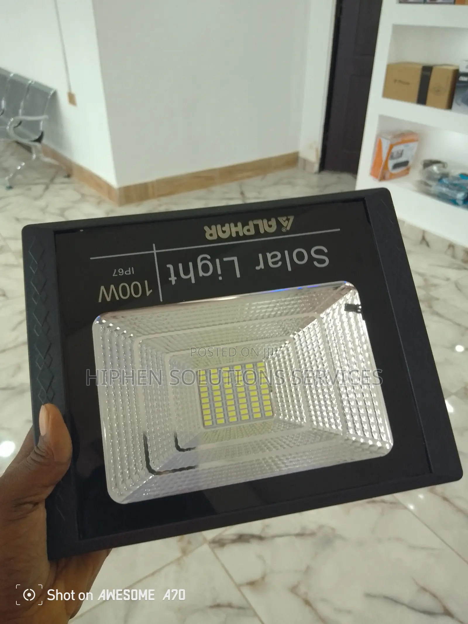 Solar Security Flood Light With Motion Sensor