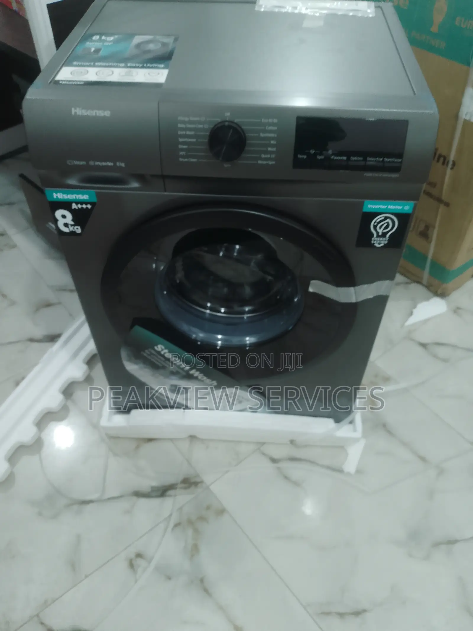The 8kg Hisense Automatic Frontload Washing Machine Wfqp8014