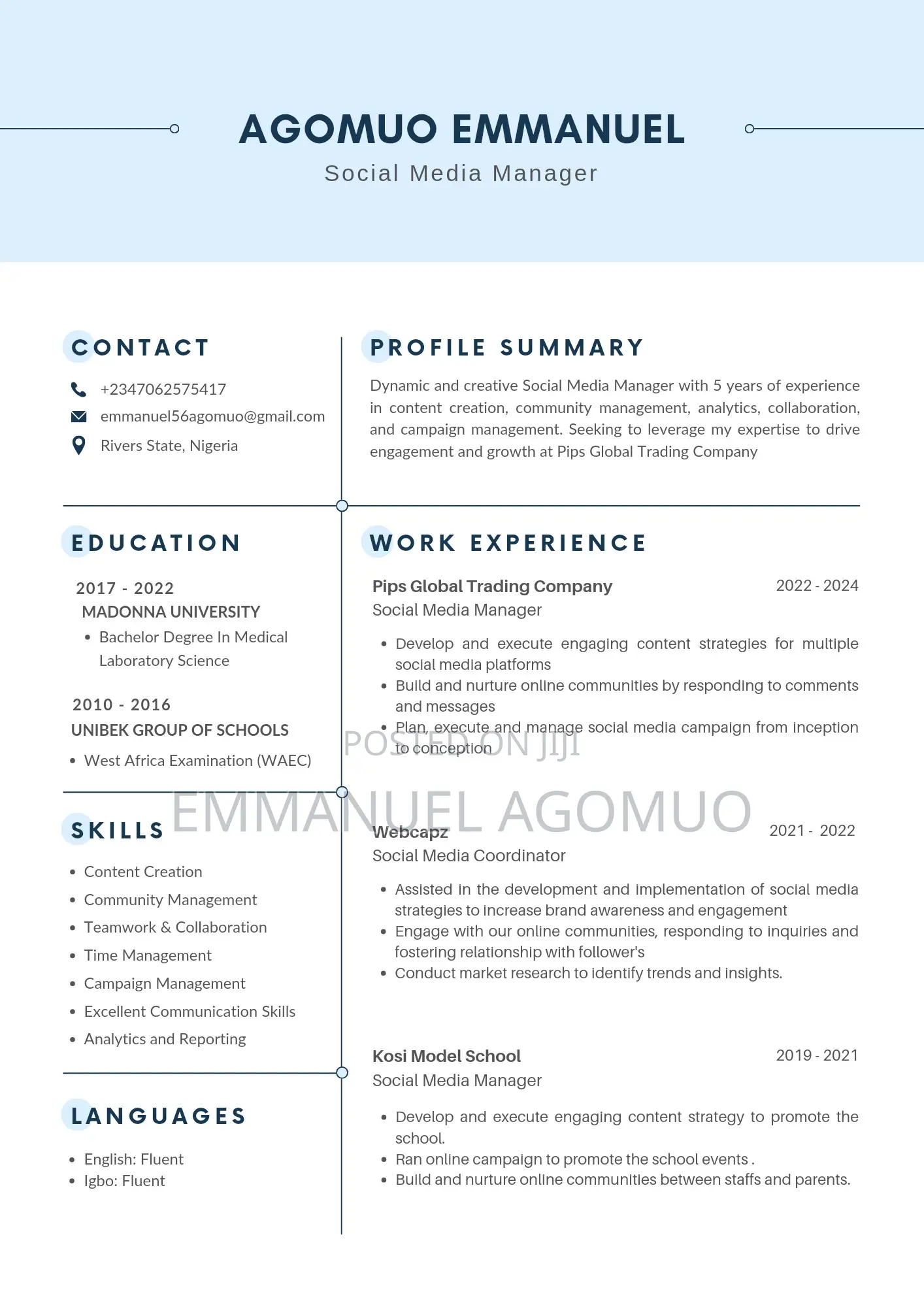 Social Media Manager