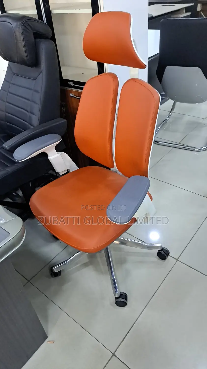 Executive Kidney Leather Chair
