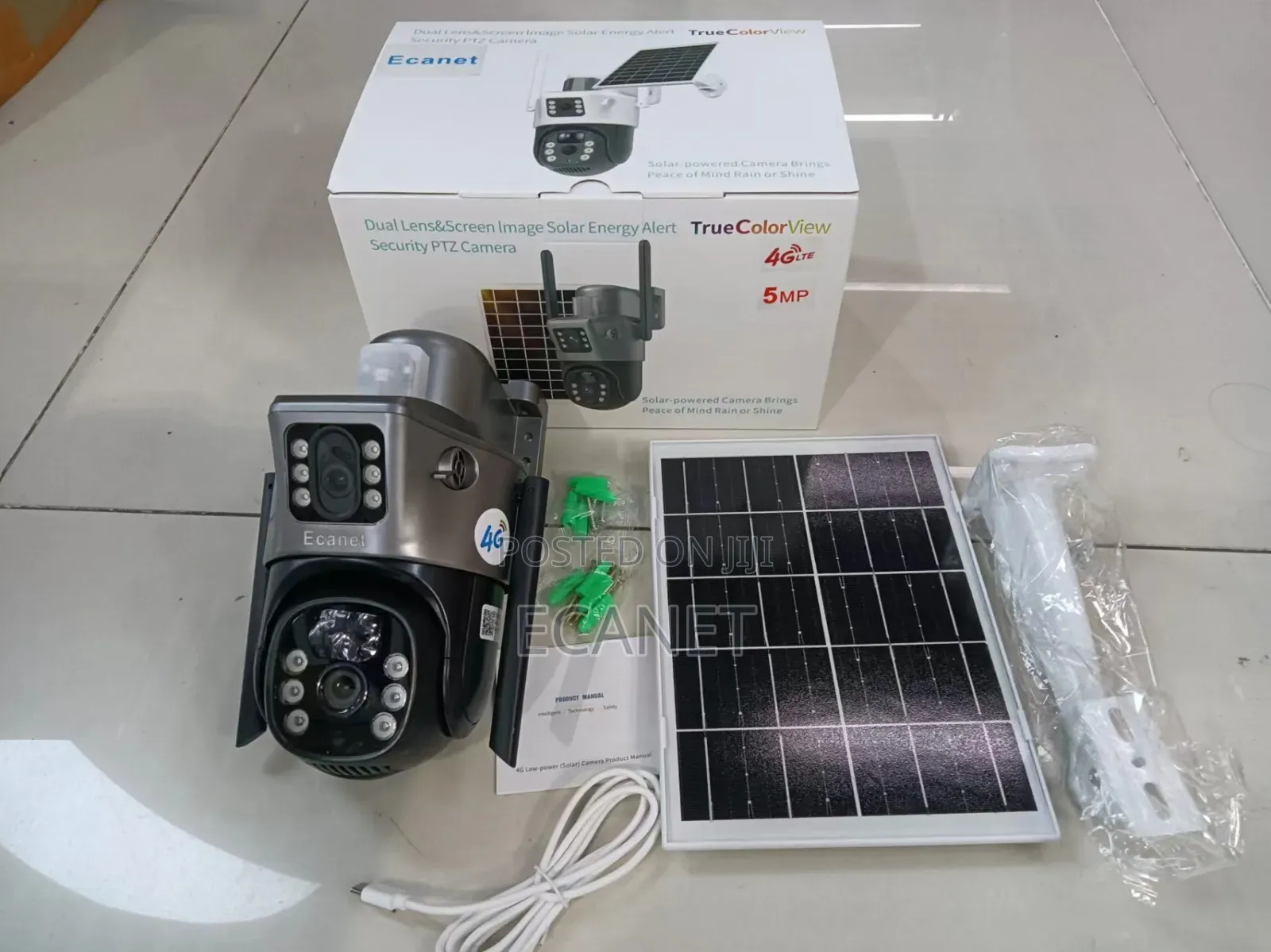 4g Double Lens Solar Powered PTZ Camera