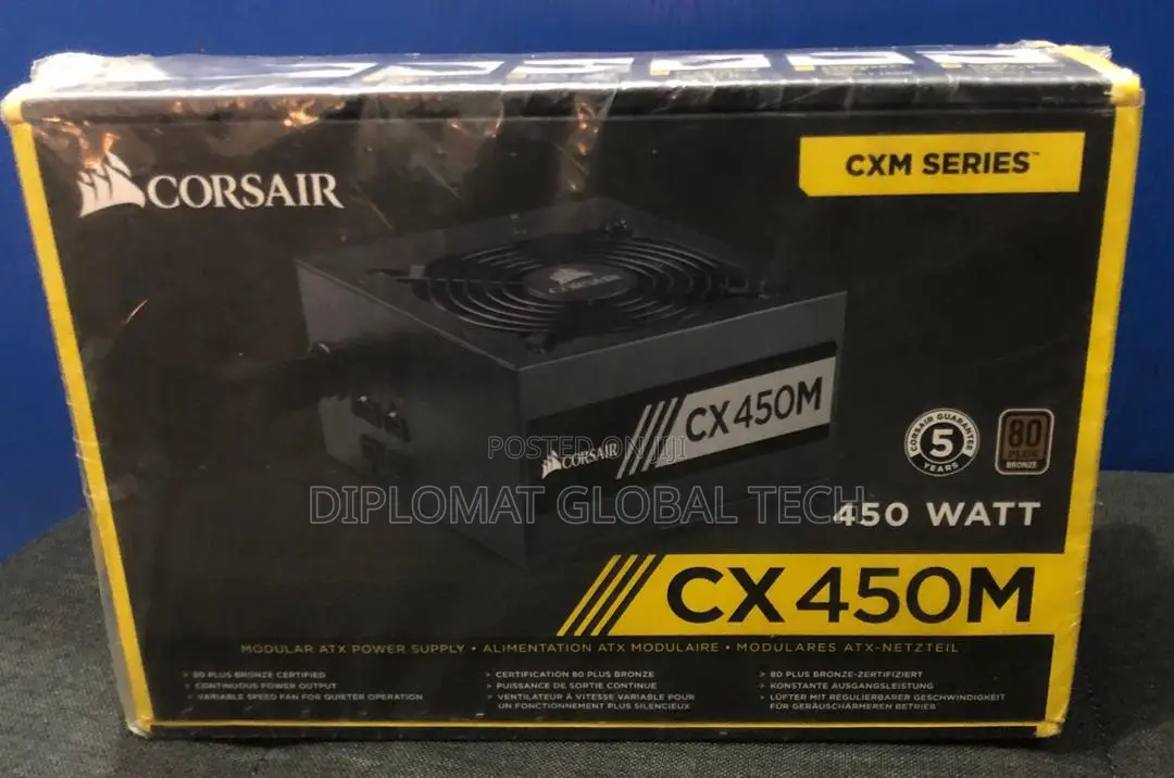 Corsair Cx-M Series Cx450m 450watt Modular Power Supply, 80