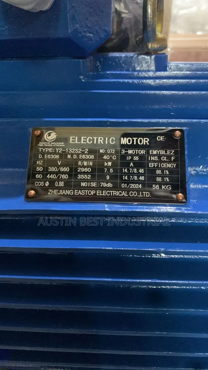 10hp Electric Flange Motor 7.5kw