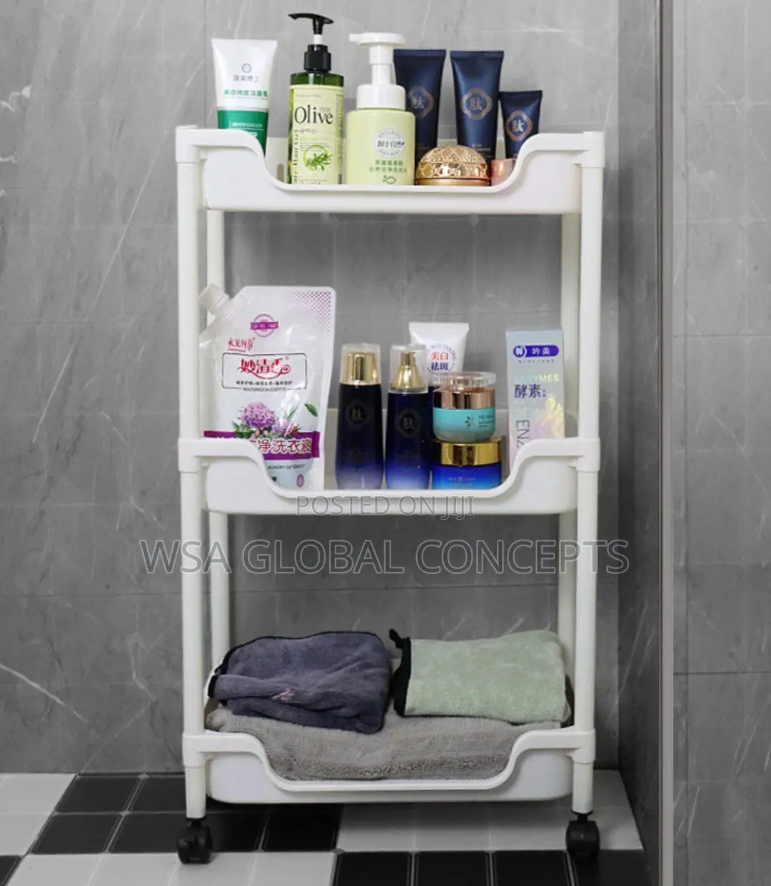 3 Layer Plastic Shelf