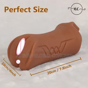 3in1 Male Masturbator 3D Vaginal Masturbation Toy -Brown