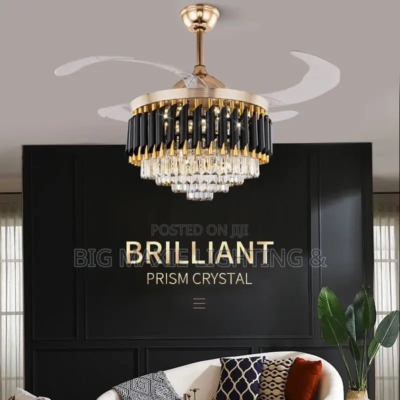Luxury Crystal Fan Chandelier