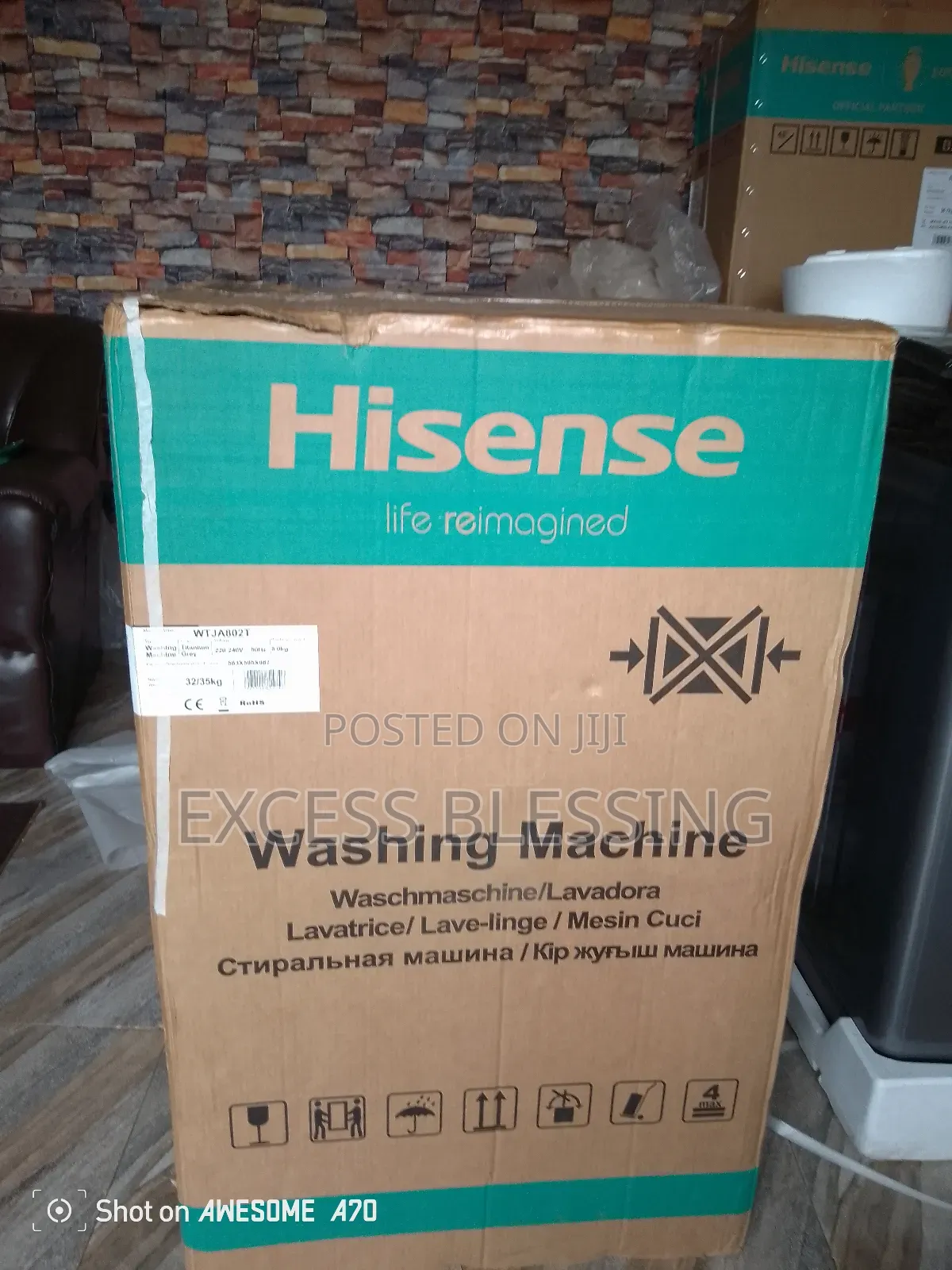Hisense Top-Load 8kg Automatic Washing Machine-Wtja802t
