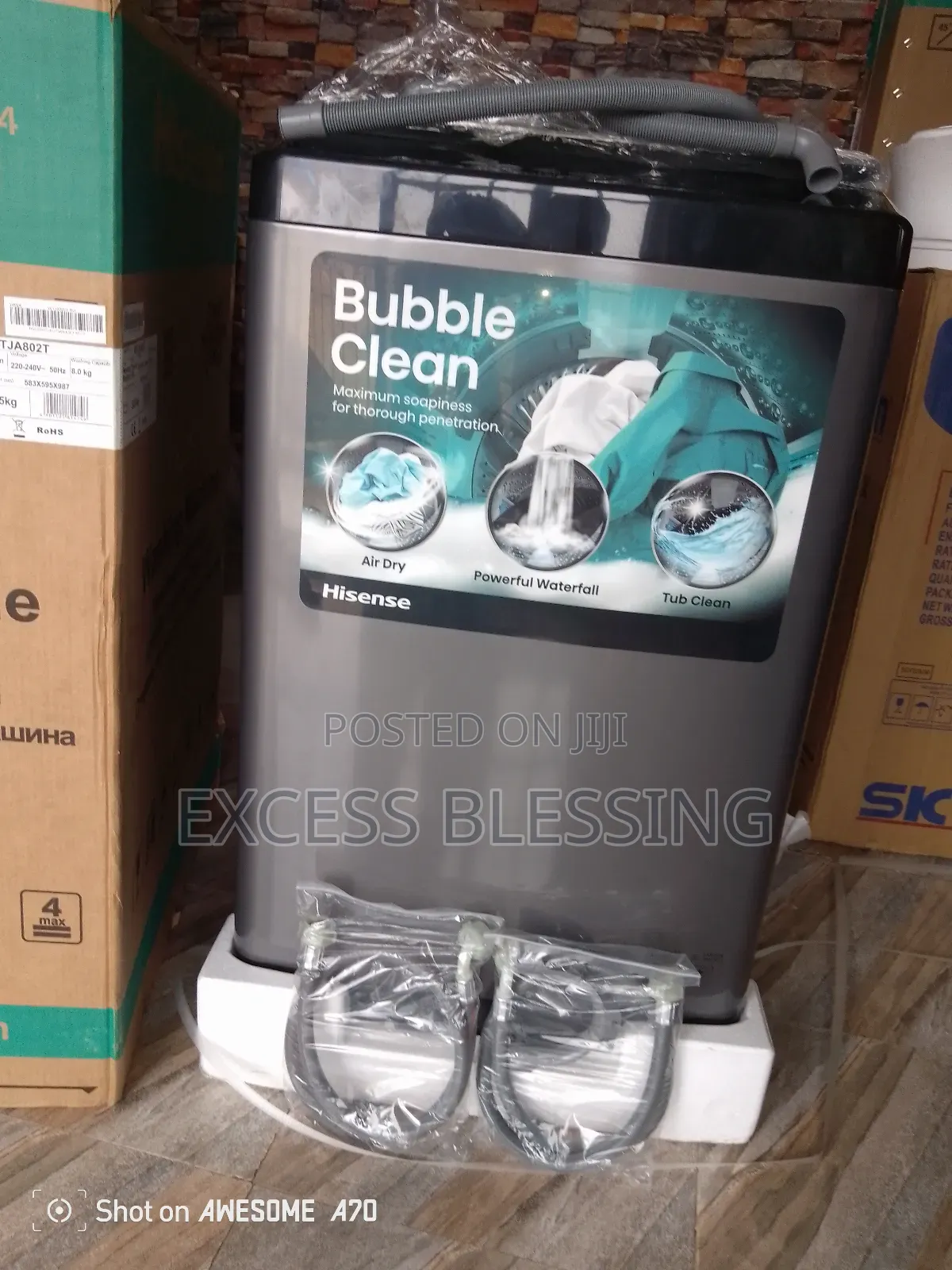 Automatic Hisense Top-Load 8kg Washing Machine _Wtja802t