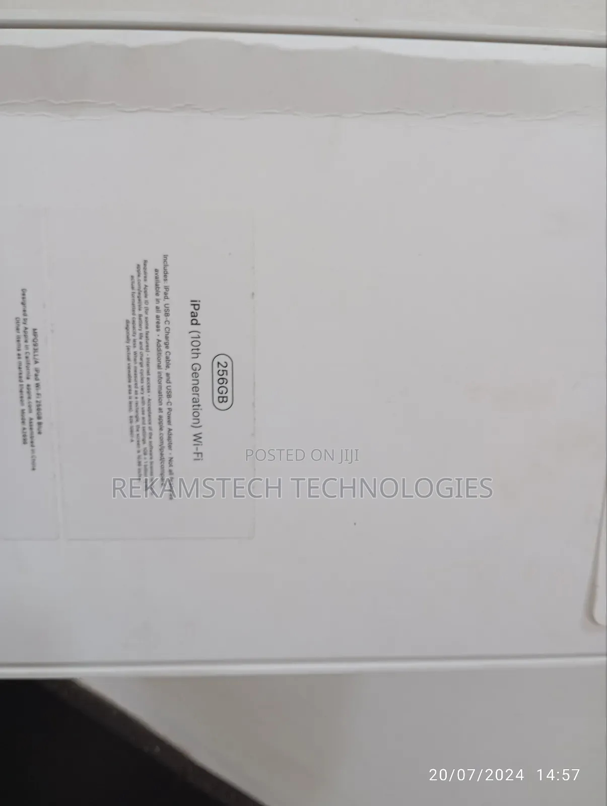 New Apple iPad 10.2 (2021) 256 GB