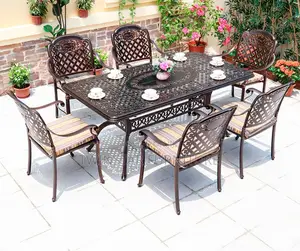 New Modern Outdoor 6 Seaters Dinning Set
