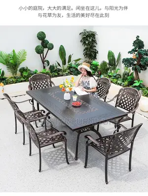 New Modern Outdoor 6 Seaters Dinning Set