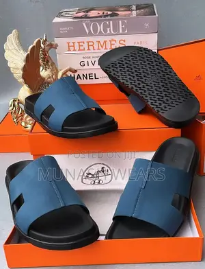 Hermes Leather Slipers