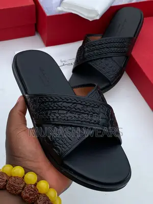 Hermes Leather Slipers
