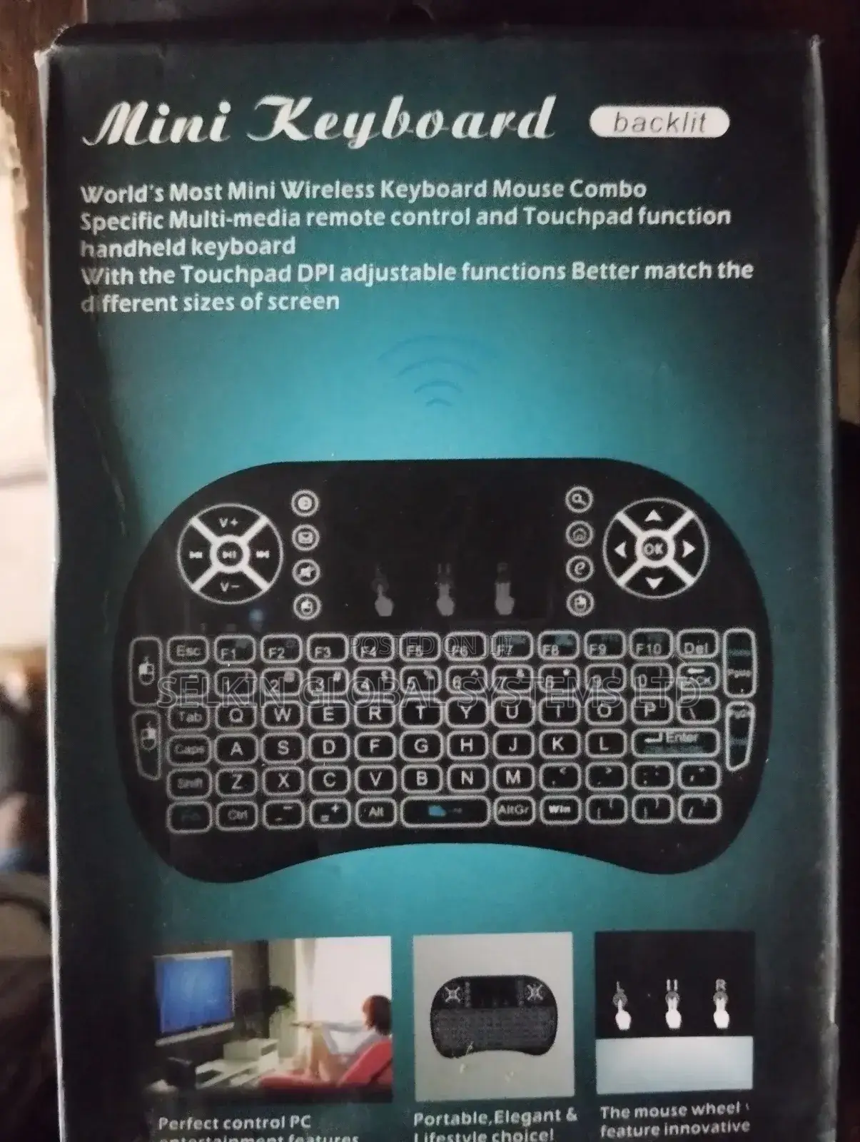 Wireless Portable Mini Keyboard With Back Light RGB