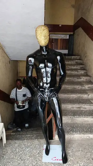 Black Stone Face Fibre Male Mannequin