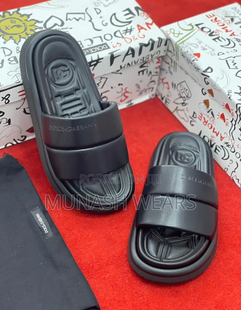 D G Original Leather Slipers