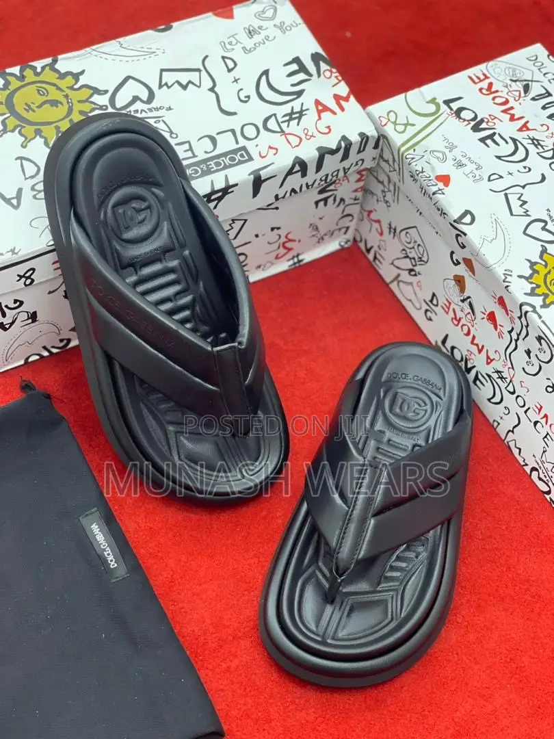 D G Original Leather Slipers