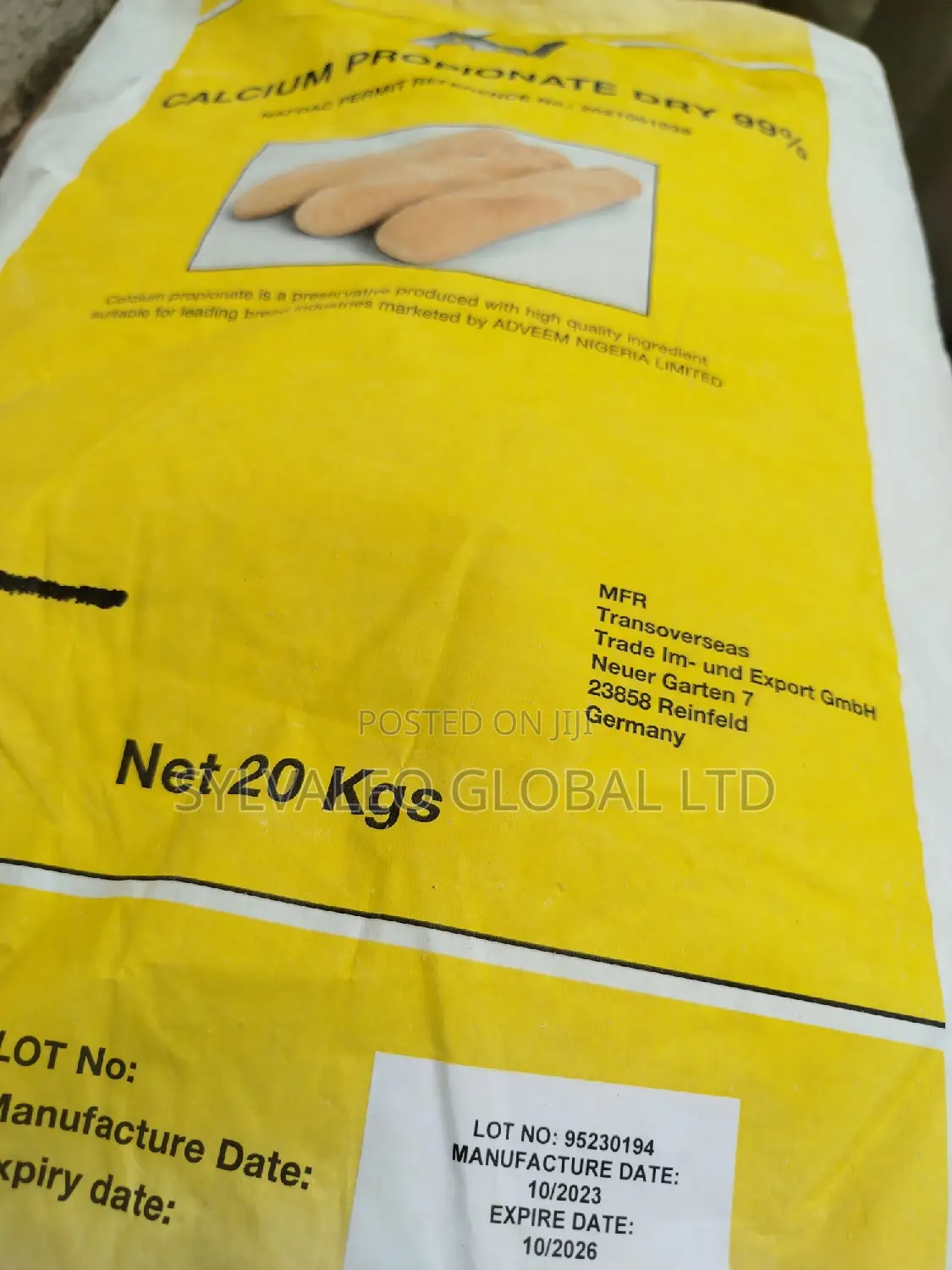 Calcium Propionate (Bread Preservative)