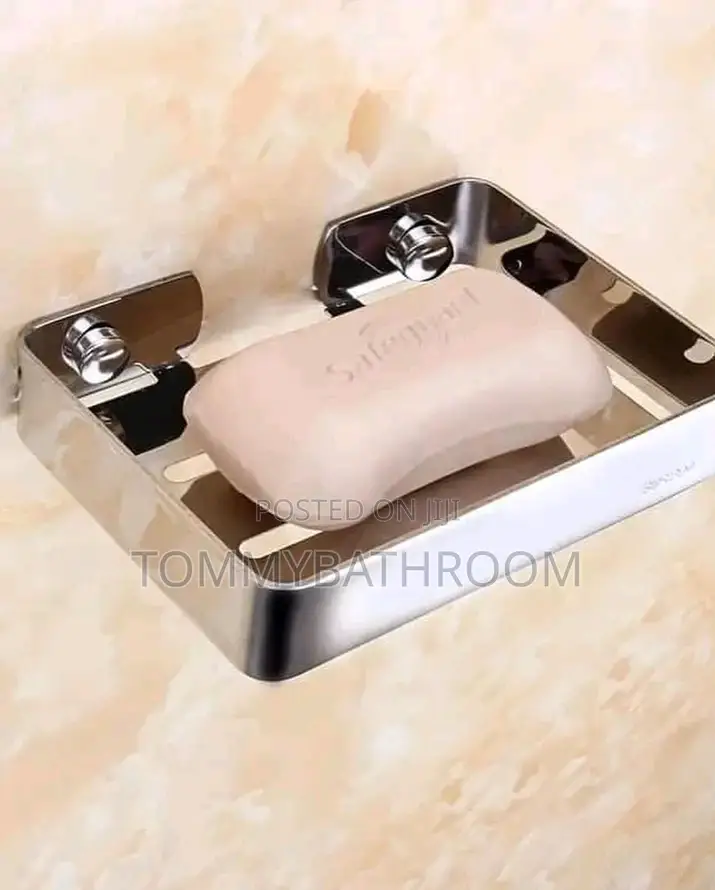 Chrome Black Soap Dish