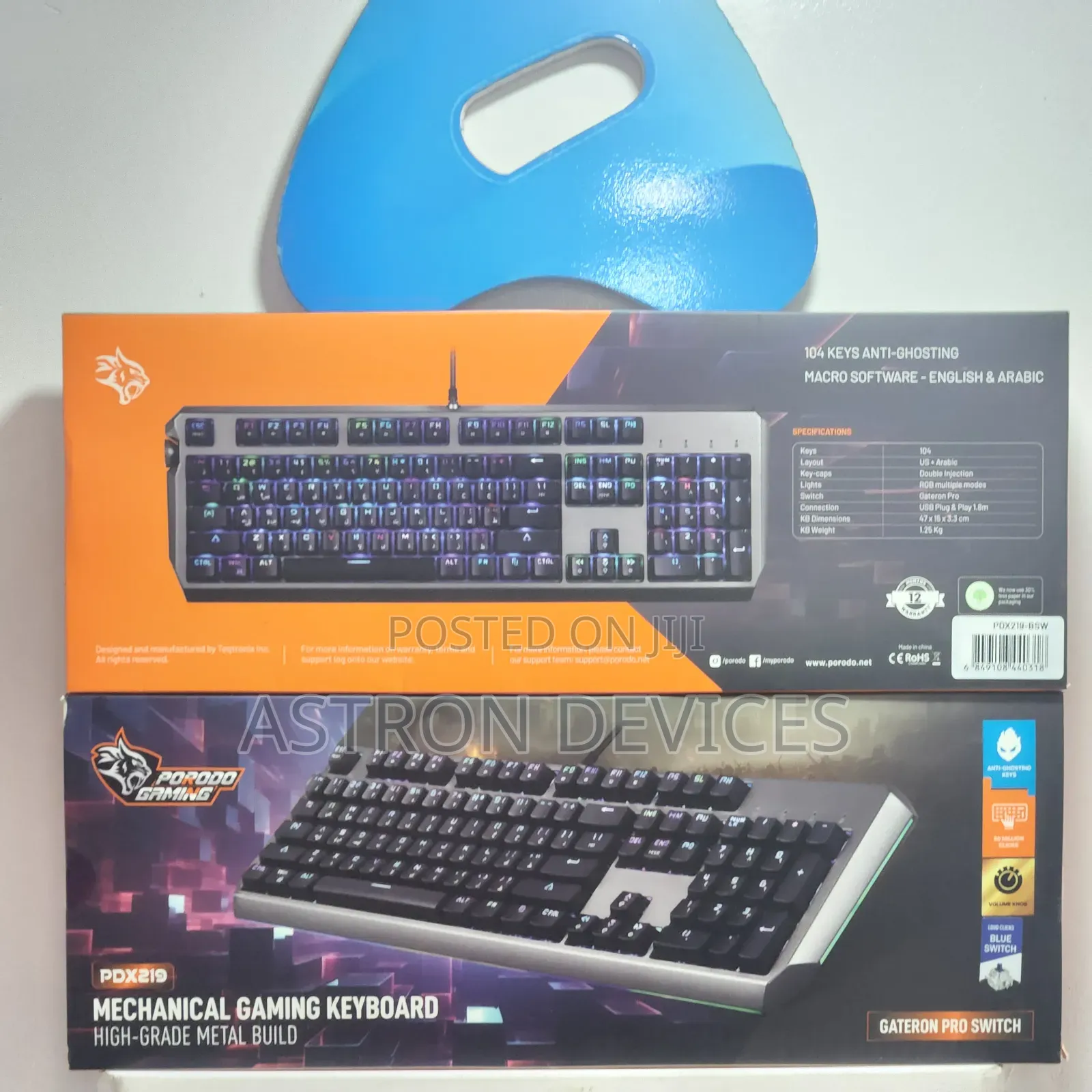 Porodo Gaming Wired Full Keyboard With Gateron Switch