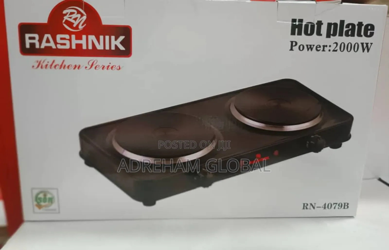 Rashnik 2 Burner Hotplate, 2000w