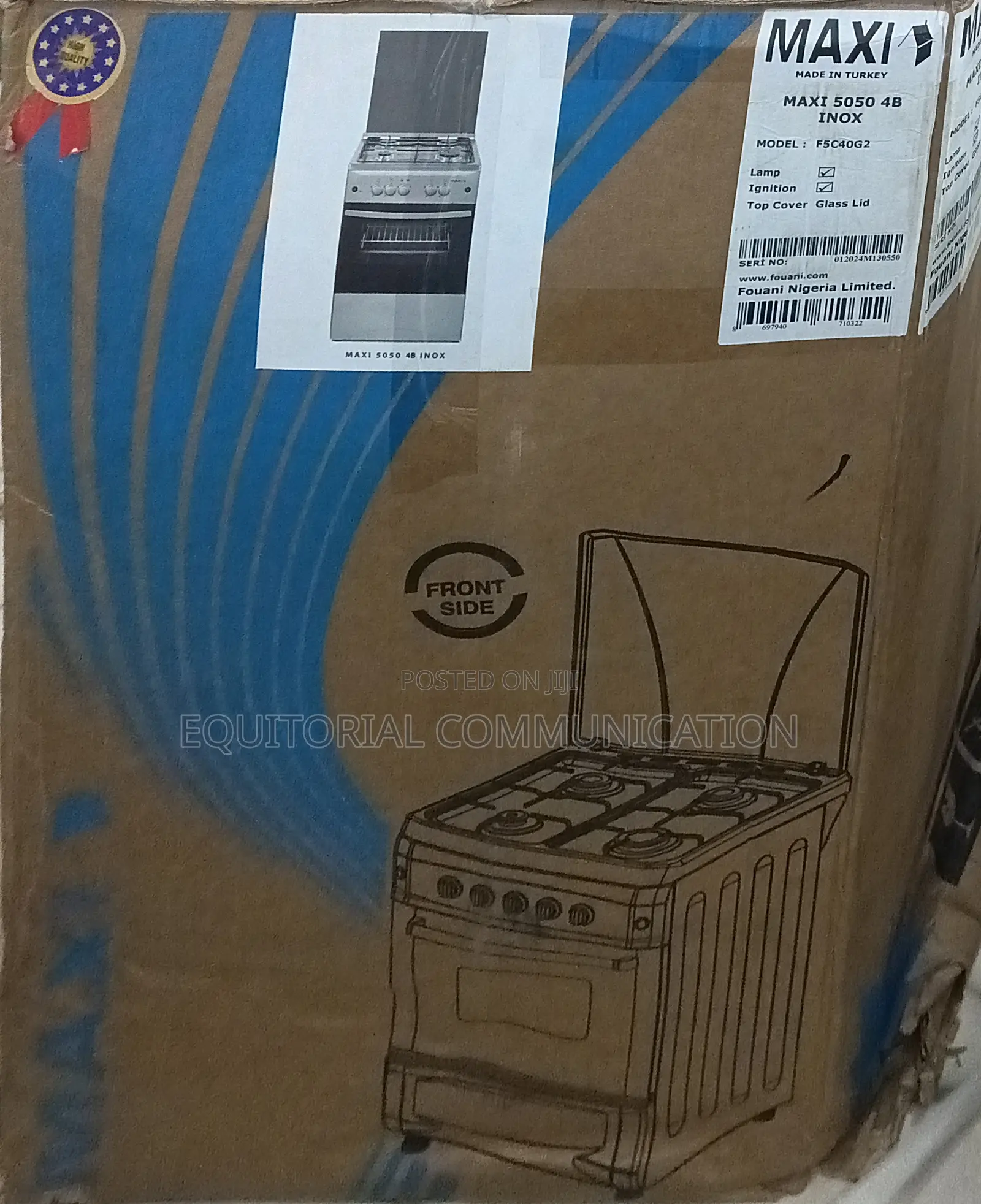 Maxi 50*50 4 Burner Gas Cooker Basic