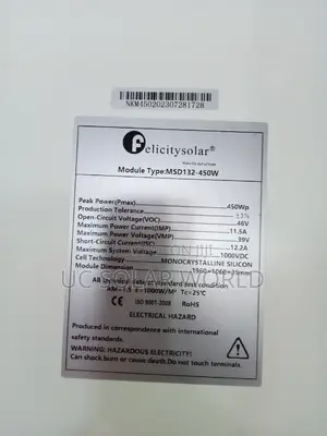 Felicity 450w Panels